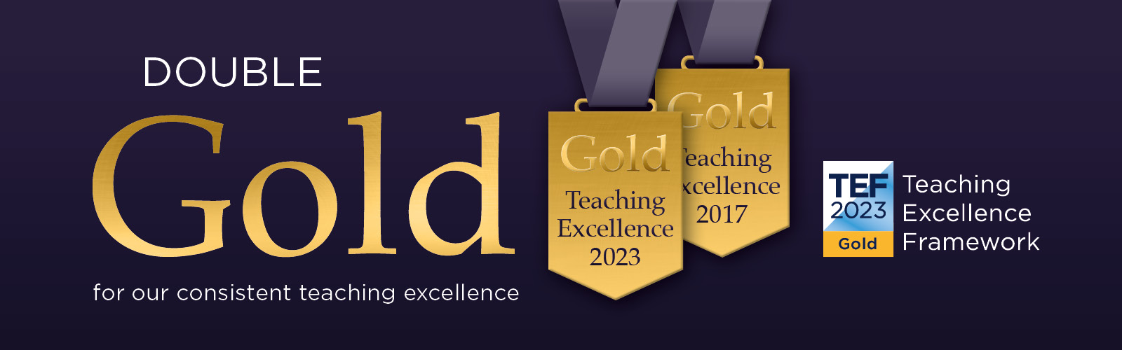 Keele ranks in a ‘Golden Quadrangle’ of the top 15 universities in England that excel in both teaching and research, all with a Gold award in the Teaching Excellence Framework and also high research intensity in the most-recent Research Excellence Framework