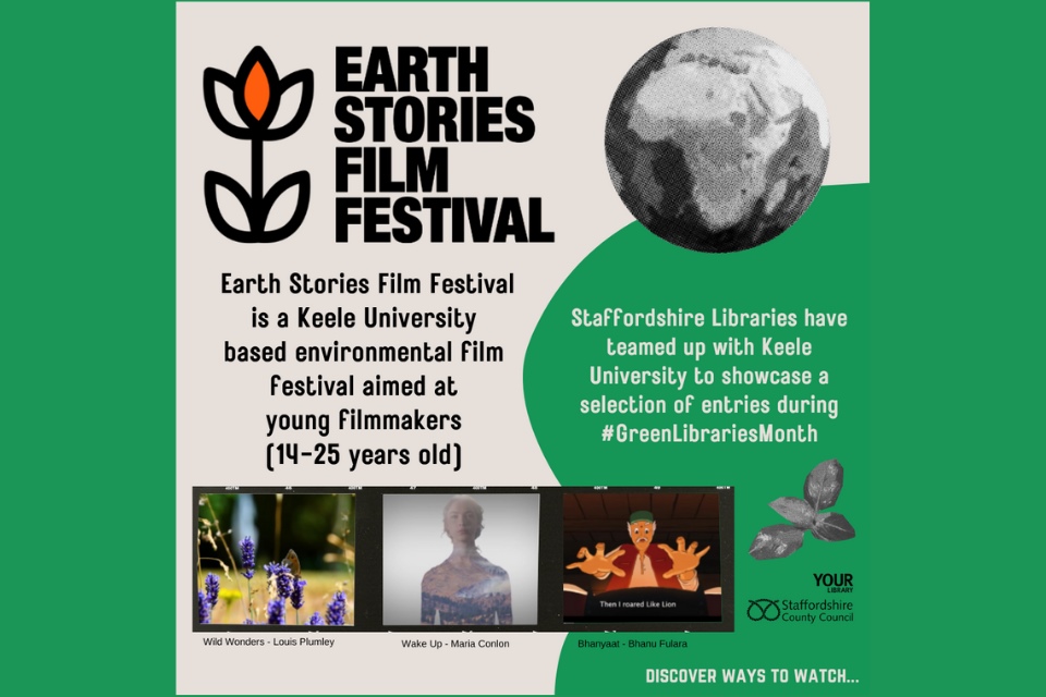 Earth Stories Film Festival is a Keele University based environmental film festival.