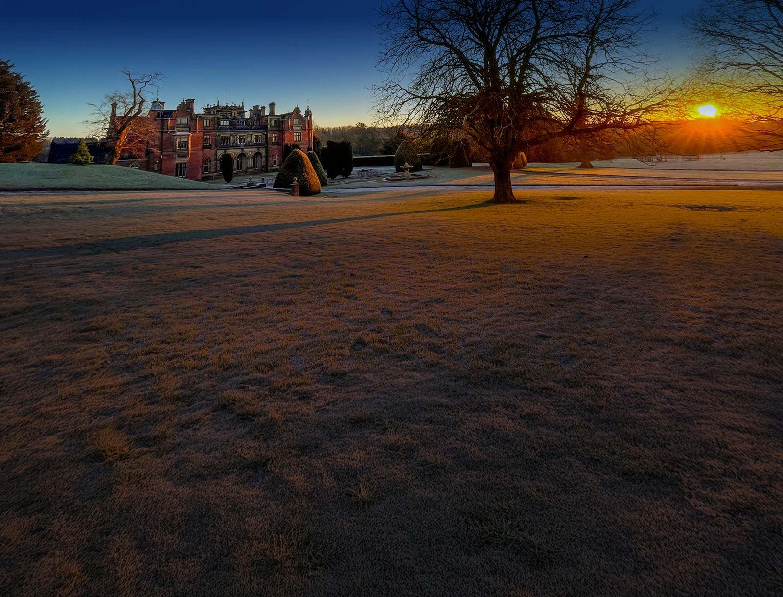 Keele Hall and gardens