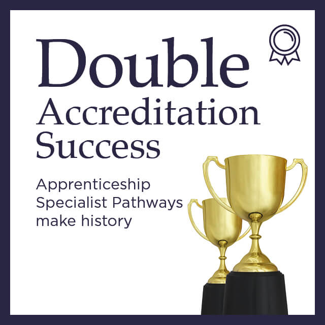 Double accreditation success