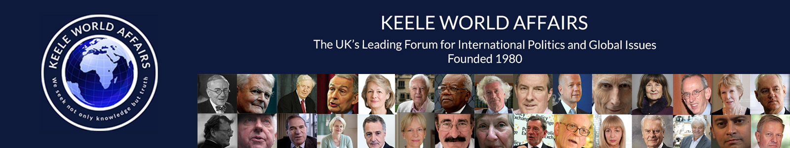 Keele World Affairs banner