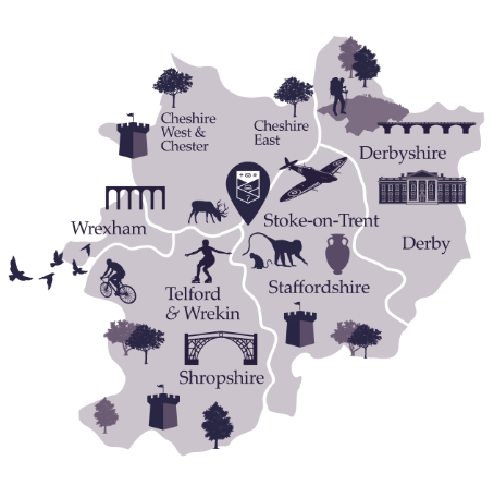 Map to highlight the Keele Region areas