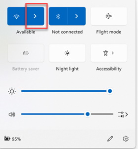 Select wireless icon