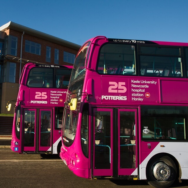 Bus transport.