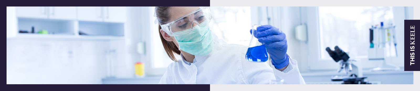 Student working in a laboratory class 